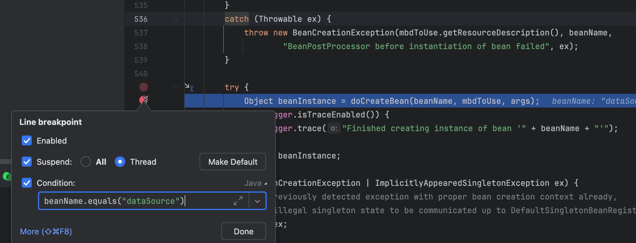 IDEA 调试 - 初始化环节断点